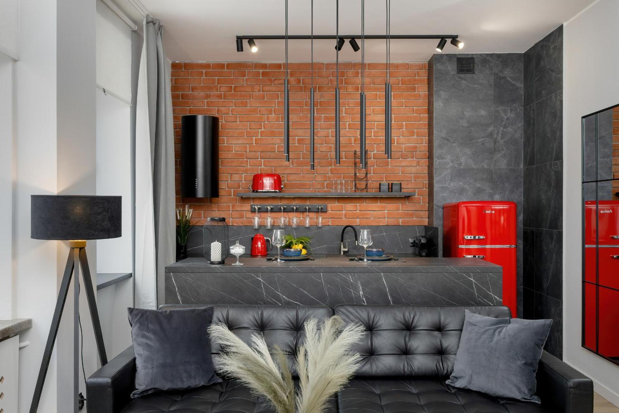 Exclusive Grey And Red Apartment In Warsaw Center By Noclegi Renters Zewnętrze zdjęcie