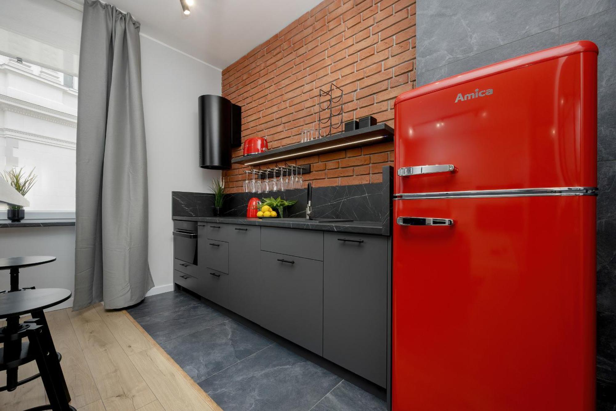 Exclusive Grey And Red Apartment In Warsaw Center By Noclegi Renters Zewnętrze zdjęcie